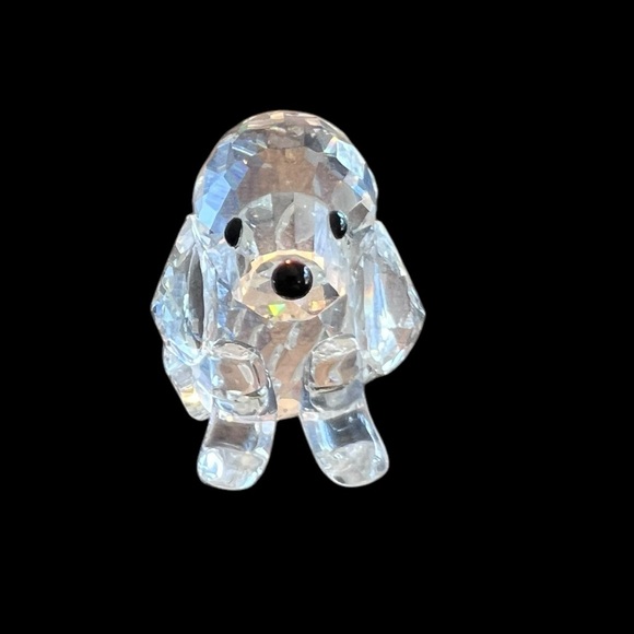 Authentic Swarovski Crystal Dog Figurine vintage w/ certificate - Picture 9 of 12